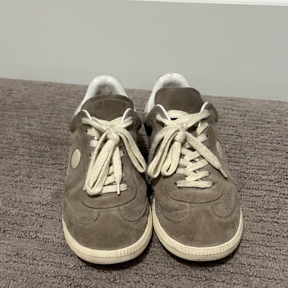 Isabel Marant Gray Suede Sneakers